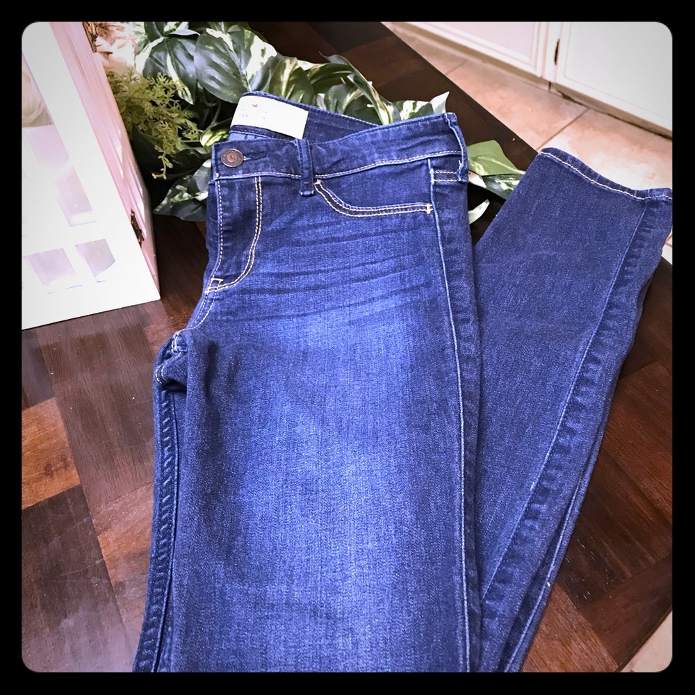 Girls Hollister Jean Legging Sz 1 Long